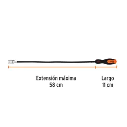 Iman Flexible con LED Levanta 3kgMax. 58cm Recupera Objetos 3Bateria AG13 Truper 15326 - Truper 3