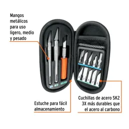 Juego de 10 Cuchillas Hobby con estuche, Truper 17512 - Truper 2