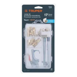 Juego de 17 accesorios neumaticos, para Limpiar, Inflar y Calibrar, 1/4 NPT, Conexion Rapida, JAN-17 19022 Truper - Truper 3