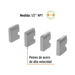 Juego de 4 Peines para Tarrajas 1/2" para T-852X, Truper 14612 - Truper 2
