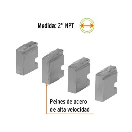 Juego de 4 Peines para Tarrajas 2" para T-852X, Truper 14620 - Truper 2