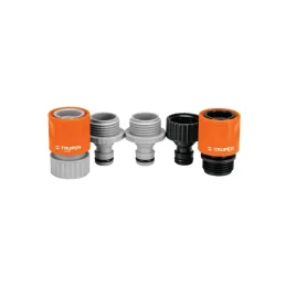 Juego de 5 conectores Sistema click 3/4" ABS Conexiones Rapidas Grifo Truper 12728 - Truper 1