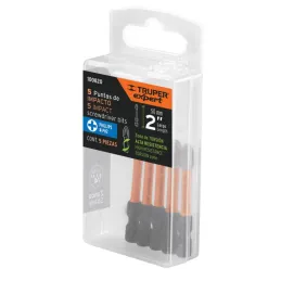 Juego de 5 puntas de impacto Phillips N° 2 x2” PH2, Truper 100820 - Truper 6