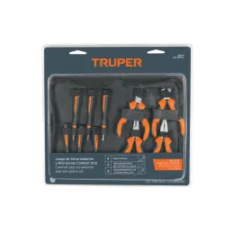 Juego de alicates miniatura y desarmadores Joyero 10 Piezas CRVanadio Truper 18200