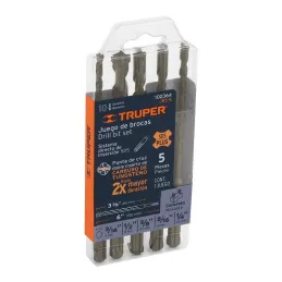 Juego de Brocas para Concreto SDS Plus 5 Piezas Truper 102364 - Truper 1