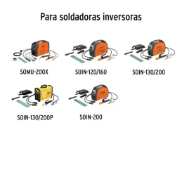 Juego de Cables Soldadora SOIN-200,120/160,130/200 SOMU-200X Truper 100286 - Truper 2