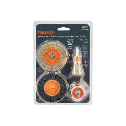 Juego de Escobillas, Cardas 4 Piezas, JCA-4P 11577 Truper - Truper 4