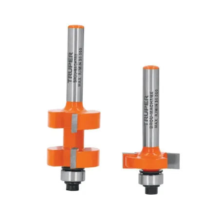 Juego de Fresas Machimbrador 7/8" x21mm cRodaje Truper 10672 - Truper 1