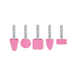 Juego de Piedras 5 Puntas montadas Uso General, Zanco 1/4" Grano 60, Oxido de Aluminio, JPM-5 11680 Truper - Truper 1