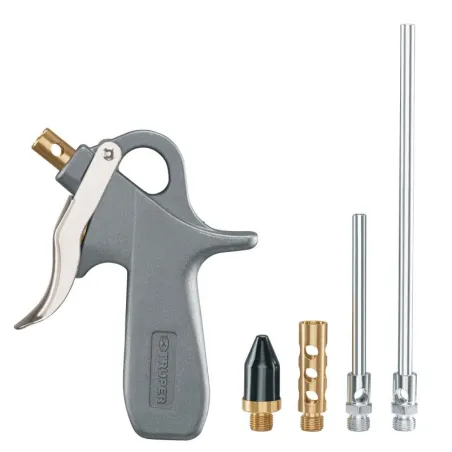 Juego de Pistola Solpleteadora con 5 Boquillas, Diseño Compacto, 1/4 NPT, PISO-5X 10645 Truper - Truper 1