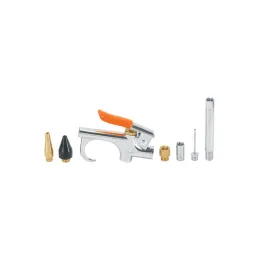 Juego de pistola Sopleteadora con 2 Boquillas y 4 Accesorios, Diseño Compacto, 1/4 NPT, JAN-7 19078 Truper - Truper 1