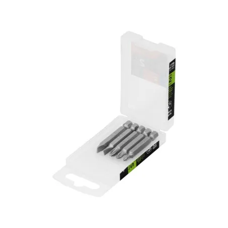 Juego de Puntas 5Piezas Phillips PH0 PH1 PH2 Plano 3/16 1/4" L2", para Desarmador Electrico o Manual, Truper 17786 - Truper 1