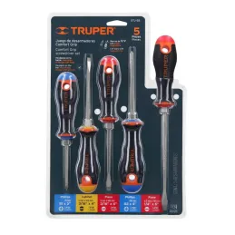 Juego Desarmadores 5 Pza 3/16 1/4" ComfortGrip Truper 14138 - Truper 4