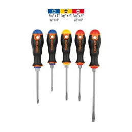 Juego Desarmadores 5 Pza 3/16 1/4" ComfortGrip Truper 14138 - Truper 3