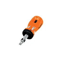 Juego Desarmadores Multipunta 6 Puntas Dobles tipo Trompo con Ratchet, Acero al Cromo Vanadio, DTROM-12 18193 Truper - Truper 1