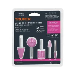 Juegos de 5 piedras montadas zanco 1/4" y 1/8" UsoGeneral Truper 102632 - Truper 1