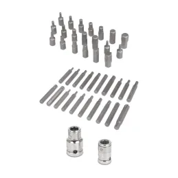 Juegos de 42 Piezas Bristol Allen Torx Hexagonales L30-75mm E1/2-3/8 EM Truper 17809 - Truper 3