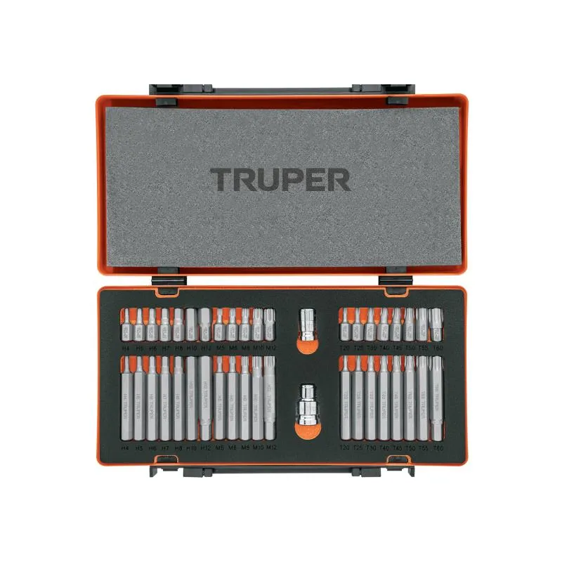 Juegos de 42 Piezas Bristol Allen Torx Hexagonales L30-75mm E1/2-3/8 EM Truper 17809 - Truper 1 Juegos de 42 Piezas Bristol Allen Torx Hexagonales L30-75mm E1/2-3/8 EM Truper 17809 - Truper 1