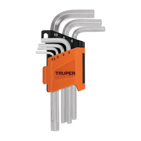 Juegos de 7 Llaves Allen MM PuntaHexagonal Truper 15530 - Truper 1