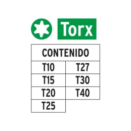Juegos de 7 puntas Torx Combinadas, L2", Truper 17796 - Truper 3