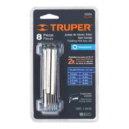 Juegos de 8 Llaves Allen MM Tnavaja Truper 15555 - Truper 4