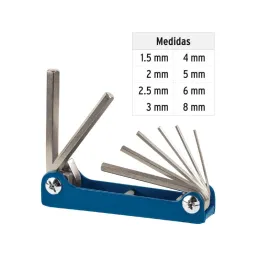 Juegos de 8 Llaves Allen MM Tnavaja Truper 15555 - Truper 3