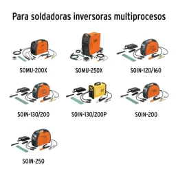 Juegos de 8 pz antorcha y accesorios soldadoras proceso TIG Truper 14112 - Truper 2