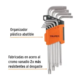 Juegos de 9 Llaves Torx PLargas Truper 13647 - Truper 2