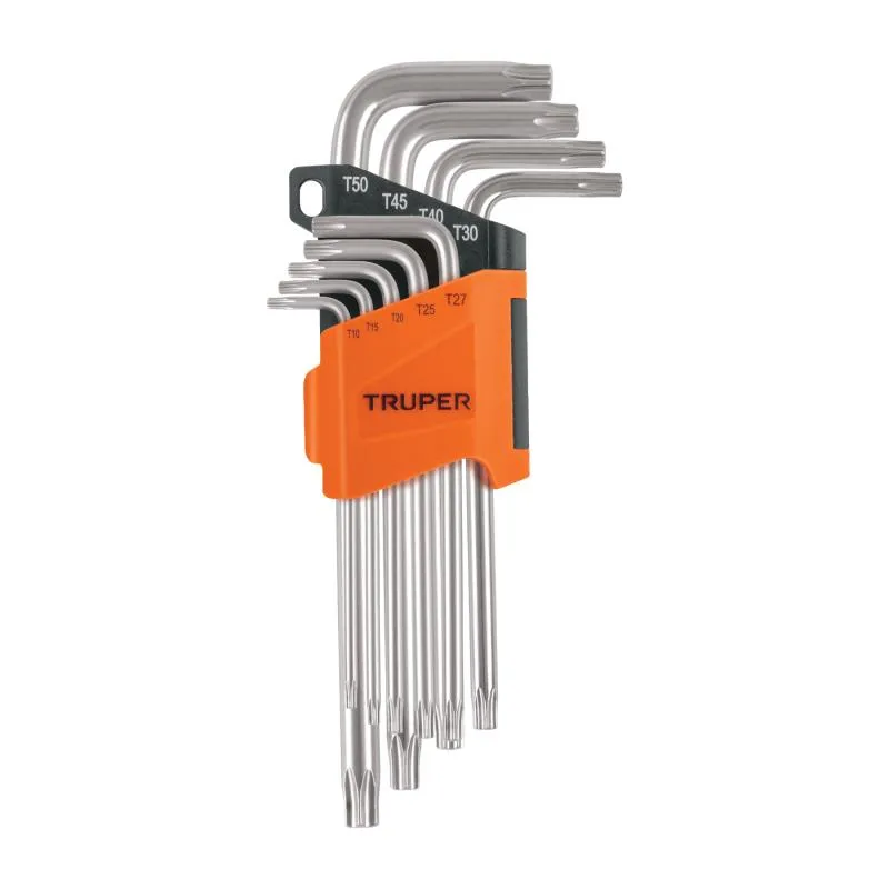 Juegos de 9 Llaves Torx PLargas Truper 13647 - Truper 1 Juegos de 9 Llaves Torx PLargas Truper 13647 - Truper 1