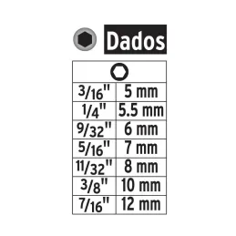 Juegos de Dados 14 Piezas Magneticos Pulgadas y Milimetricos Truper 101961 - Truper 3