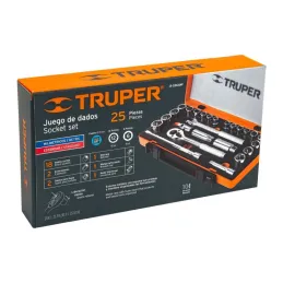 Juegos de Herramientas 25 piezas Mixto STD MM E3/8 EM Truper 13954 - Truper 5