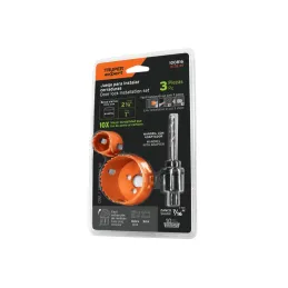 Juegos de Sierras para Instalar Cerraduras 3 Piezas, Truper 100816 - Truper 1
