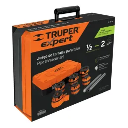 Juegos de Tarrajas para Tubos 7 Piezas HSS 1/2-2NPT, Truper 15721 - Truper 4