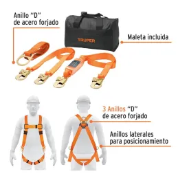 Kit contra caídas con arnes de tres anillos Truper 100889 - Truper 3