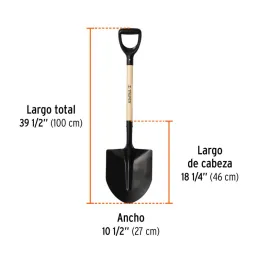 Lampas Cuchara T-1000 39-1/2" 27x46x100cm PuñoY Plastico Truper 11171 - Truper 3