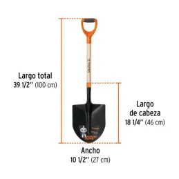 Lampas Cuchara T-2000 39-1/2" 27x46x100cm PuñoY ComfortGrip Truper 10000 - Truper 3