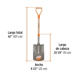 Lampas Recta Classic 42" 22x51x107cm PuñoY Metalico Truper 10014 - Truper 3