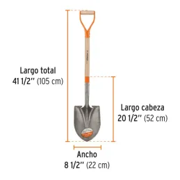 Lampas Redonda Minera Classic 41-1/2" 22x52x105cm PuñoY Metalico Truper 17154 - Truper 3