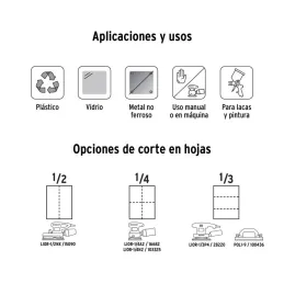 Lijas de Agua G220 x25u 230x280mm CarburoSilicio Truper 11623 - Truper 3