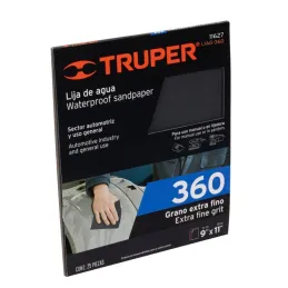 Lijas de Agua G360 x25u 230x280mm CarburoSilicio Truper 11627 - Truper 1