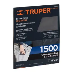 Lijas de Agua G1500 x25u 230x280mm CarburoSilicio Truper 11647 - Truper 1