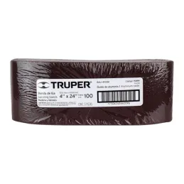 Lijas de Banda G100 4x24" x5u OAluminio Truper 15899 - Truper 3