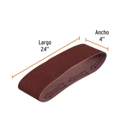 Lijas de Banda G80 4x24" x5u OAluminio Truper 15898 - Truper 2