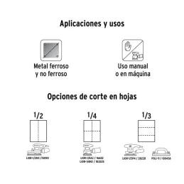 Lijas para Metal G120 x25u 230x280mm Oaluminio Truper 11603 - Truper 3