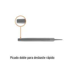 Limas Media Caña Bastardas 10", Ancho 1" Espesor 5/16", Sin Mango, para desbaste, LMCB-10 15173 Truper - Truper 2