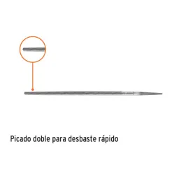 Limas Redonda Bastardas 8", Espesor 5/16", Sin Mango, para orificios o curvas, LRB-8 15189 Truper - Truper 2