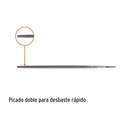 Limas Redonda Bastardas 10", Espesor 3/8", Sin Mango, para orificios o curvas, LRB-10 15191 Truper - Truper 2