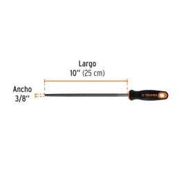 Limas Redondas Bastarda 10" x3/8 MComfortGrip, Truper 11244 - Truper 3