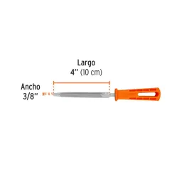 Limas Triangulo Bastardas 4" Ancho 3/8", Mango de Polipropileno, LTP-4M 10916 Truper - Truper 3
