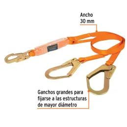 Linea de Vida con absorbedor de impacto, Doble Brazo, MFA 158kg, CAB-5432-18 14454 Truper - Truper 2